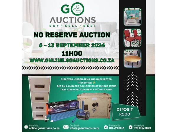 Online No Reserve Appliances Auction 3